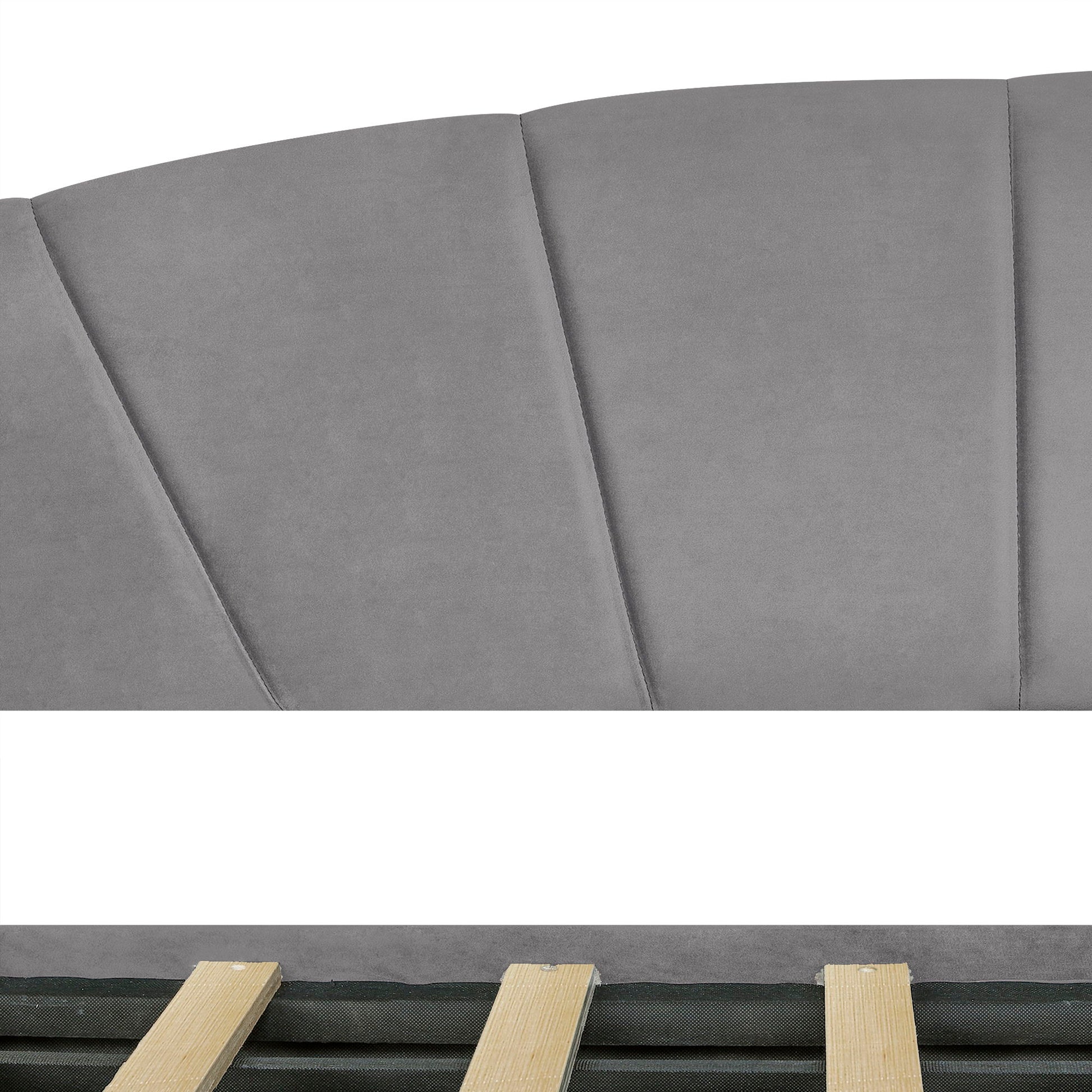 Upholstered Daybed With Two Drawers And Wood Slat - The Sleep Loft - Online Mattress Showroom NYC