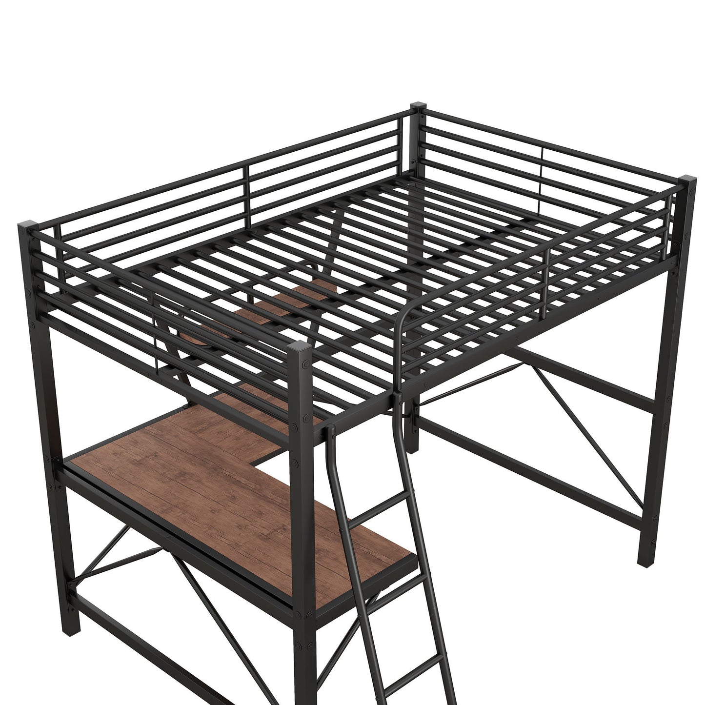Loft Bed With Desk And Shelf, Modern Design - The Sleep Loft - Online Mattress Showroom NYC
