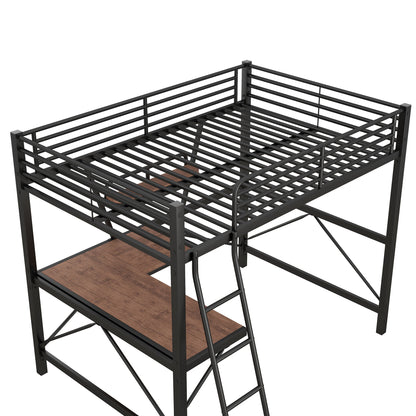 Loft Bed With Desk And Shelf, Modern Design - The Sleep Loft - Online Mattress Showroom NYC