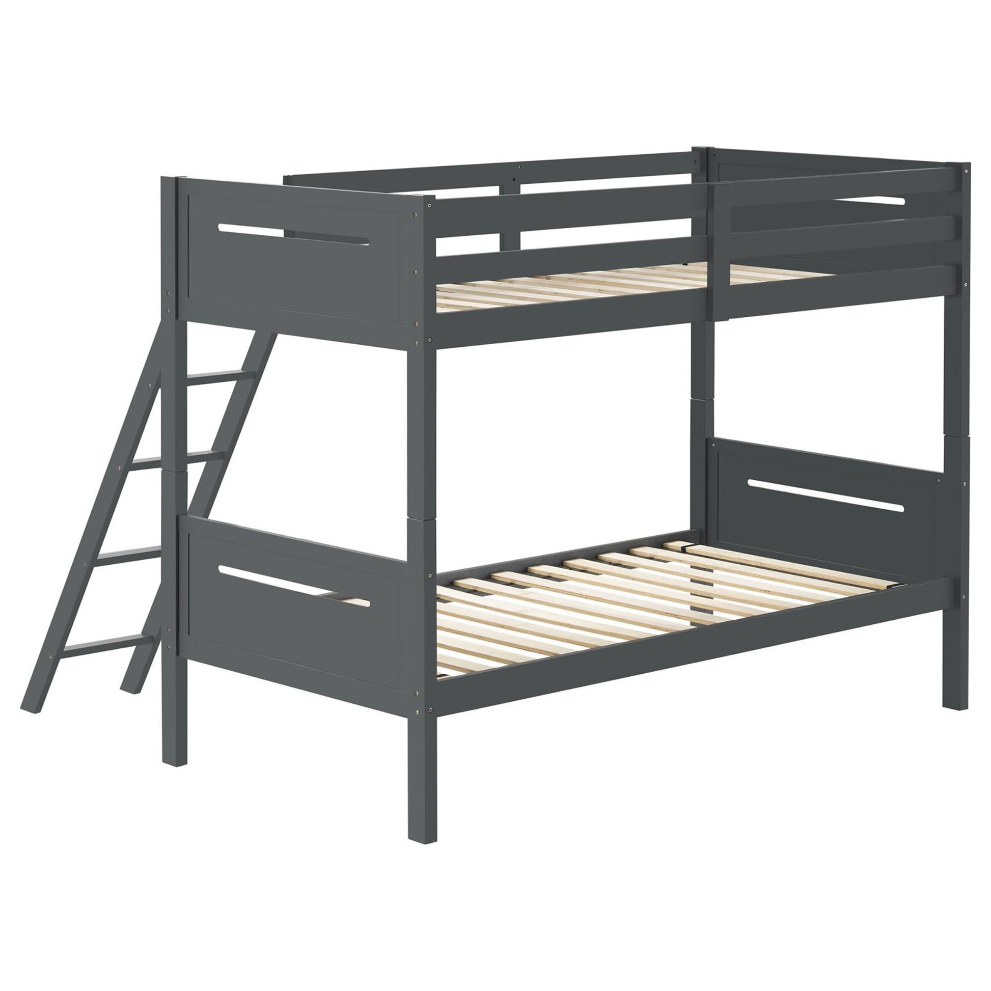 Bunk Bed With Built In Ladder, Safety Guardrails And Angled Access Step - The Sleep Loft - Online Mattress Showroom NYC