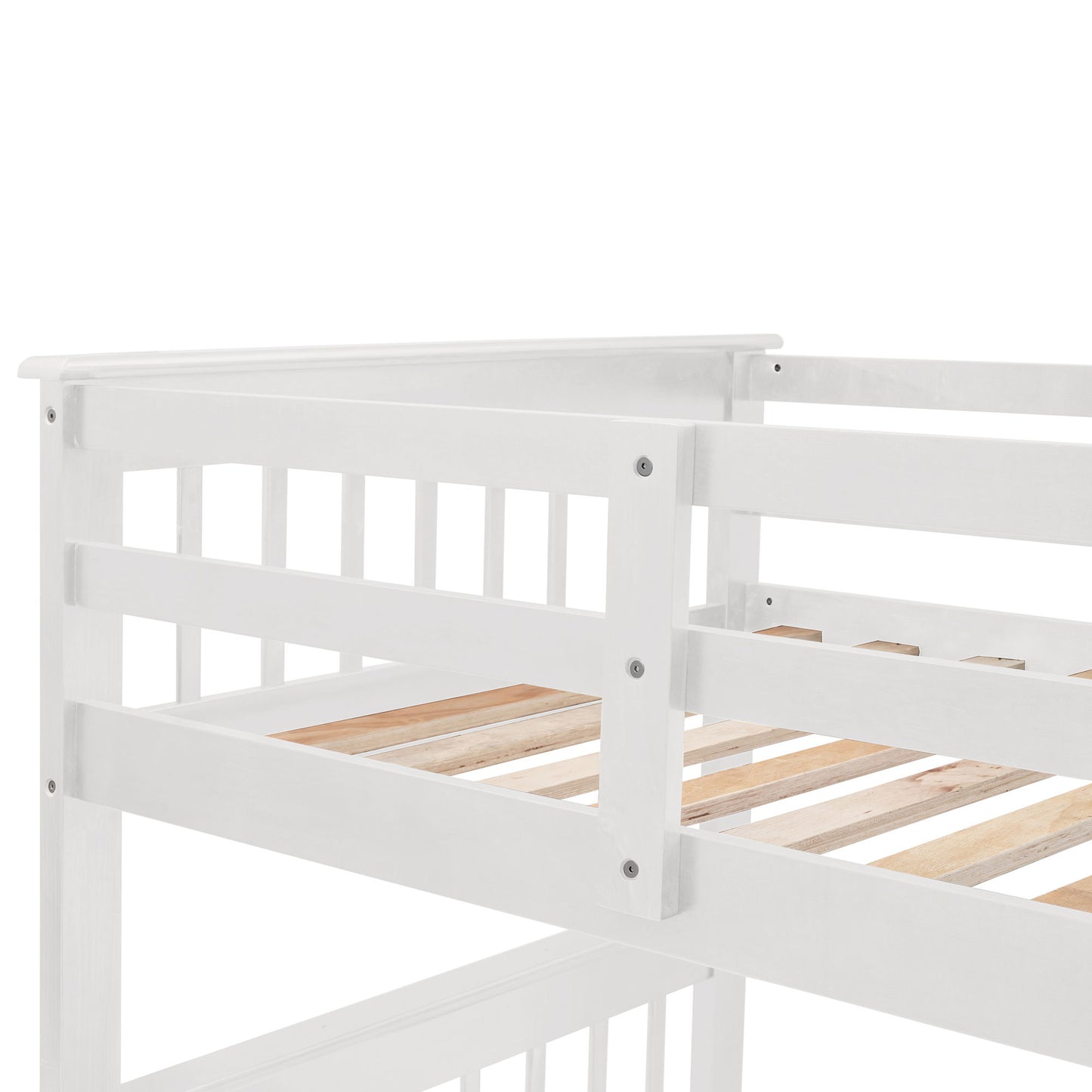 Stairway Bunk Bed With Storage And Guard Rail For Bedroom - The Sleep Loft - Online Mattress Showroom NYC