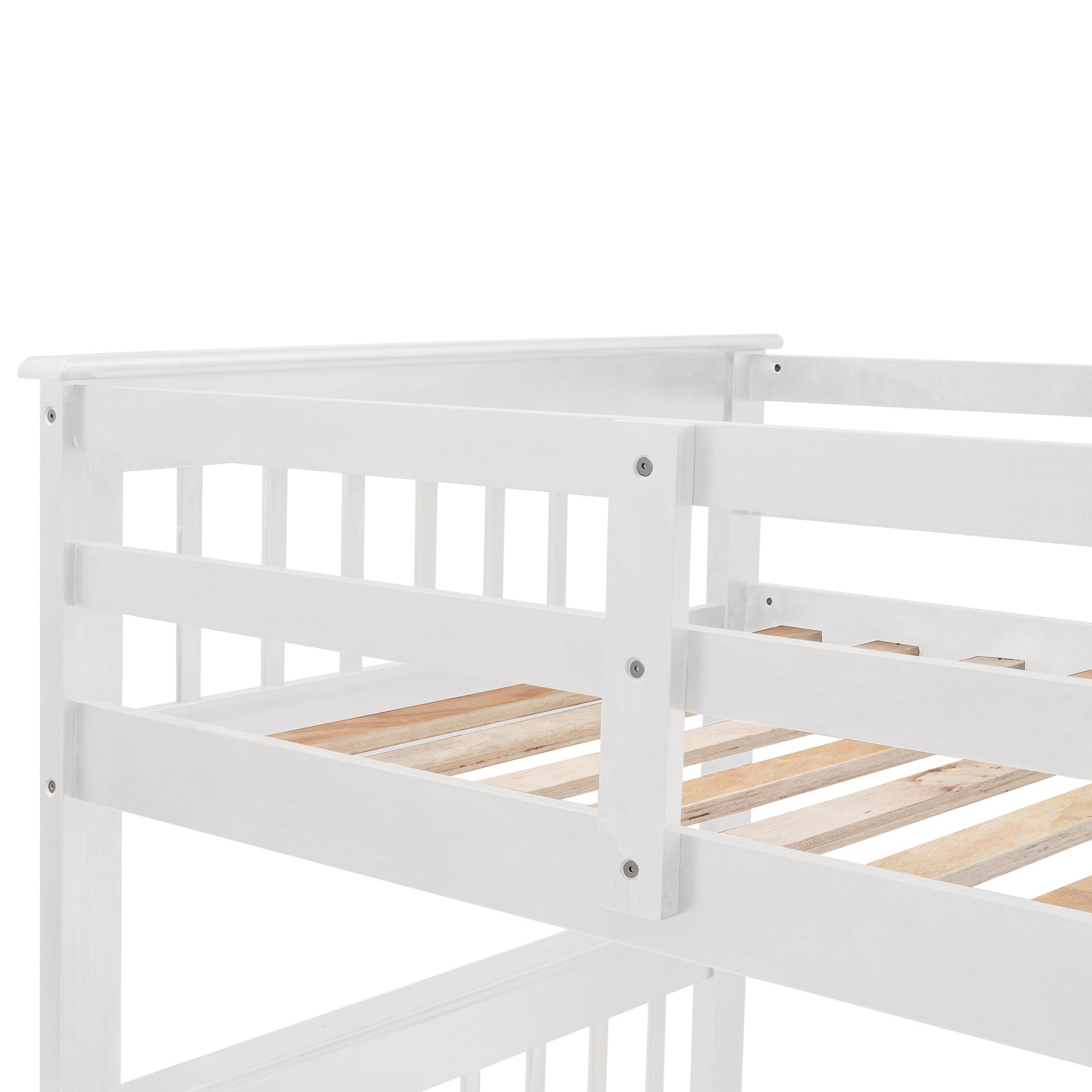 Stairway Bunk Bed With Storage And Guard Rail For Bedroom - The Sleep Loft - Online Mattress Showroom NYC