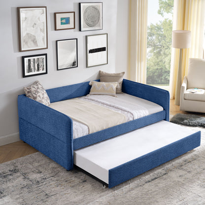 Upholstered Daybed With Pop Up Trundle - The Sleep Loft - Online Mattress Showroom NYC
