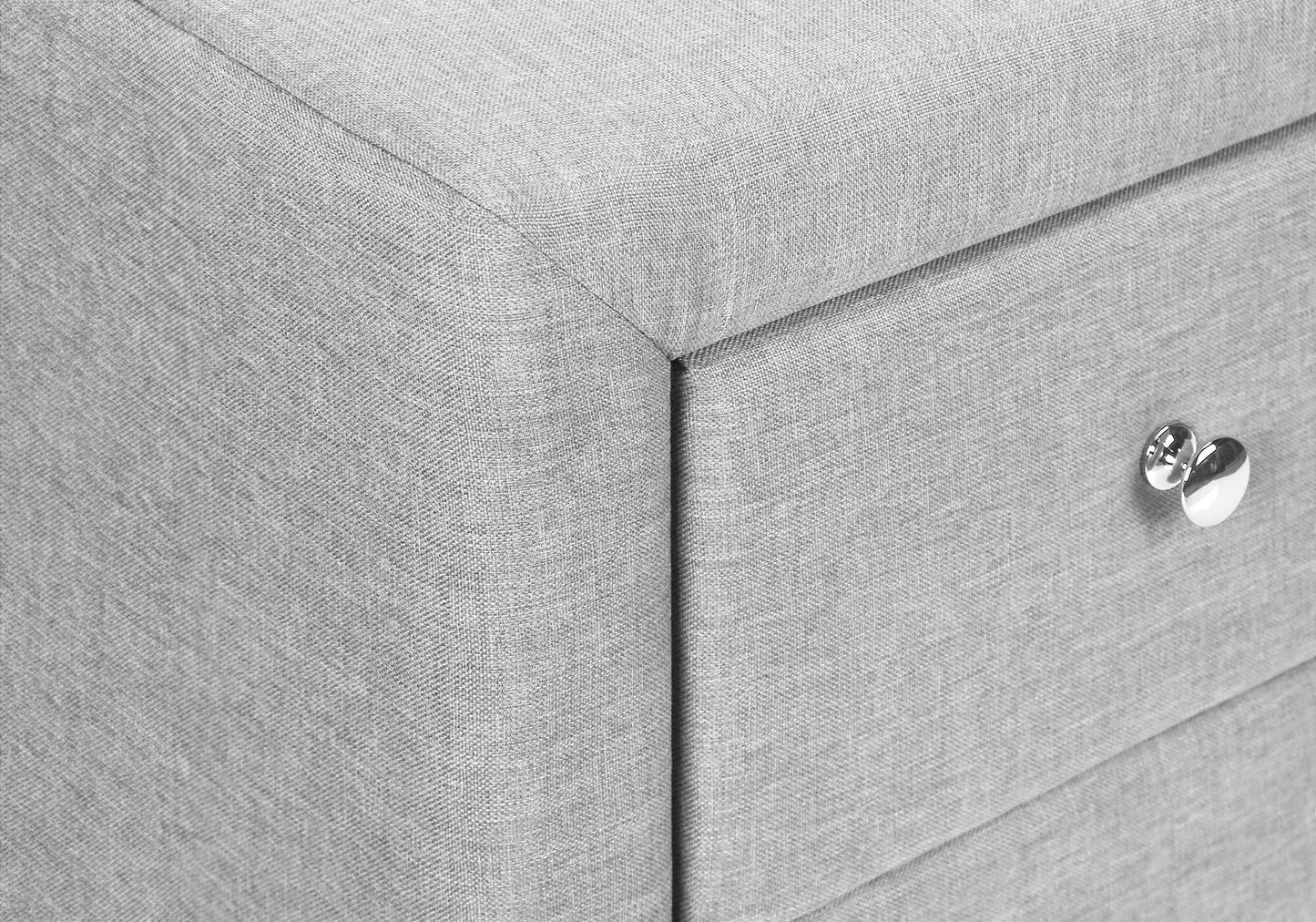 Nightstand, Storage Drawer Versatile Use, Upholstered, Transitional - The Sleep Loft - Online Mattress Showroom NYC