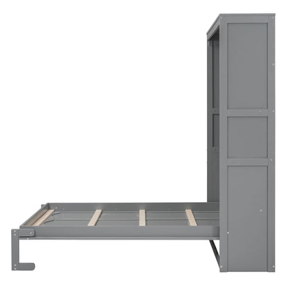 Murphy Wall Bed With Shelves, Space Saving - The Sleep Loft - Online Mattress Showroom NYC