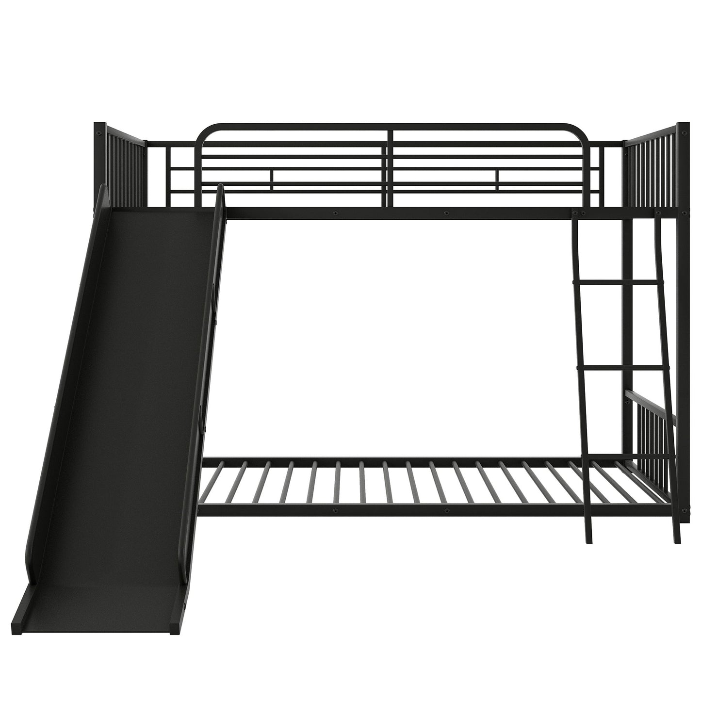 Metal Bunk Bed With Slide, Durable Steel Frame - The Sleep Loft - Online Mattress Showroom NYC