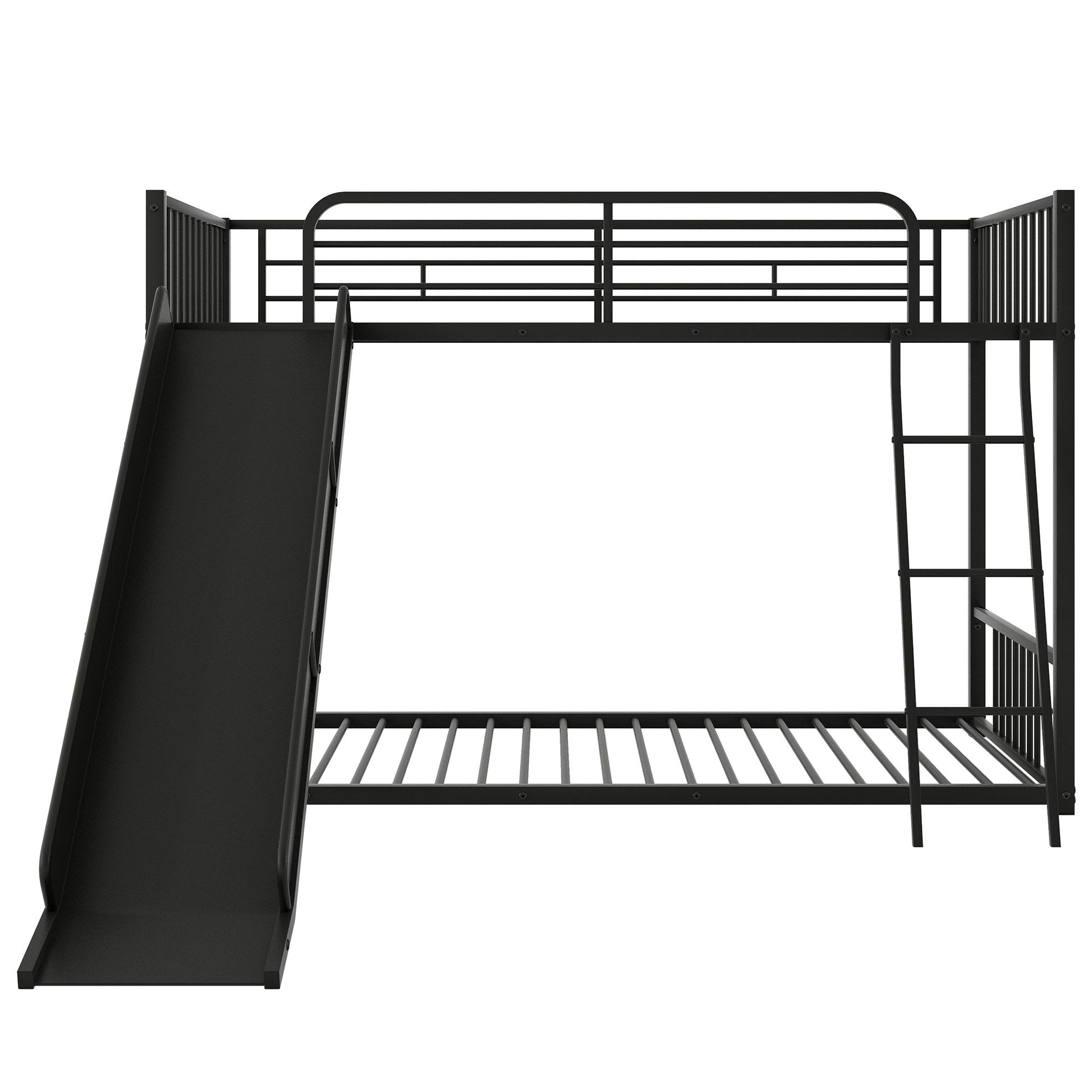 Metal Bunk Bed With Slide, Durable Steel Frame - The Sleep Loft - Online Mattress Showroom NYC