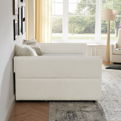 Upholstered Daybed With Pop Up Trundle - The Sleep Loft - Online Mattress Showroom NYC