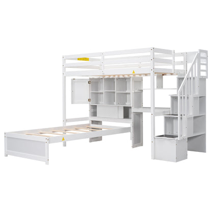 Loft Bed With Built In Desk And Staircase - The Sleep Loft - Online Mattress Showroom NYC