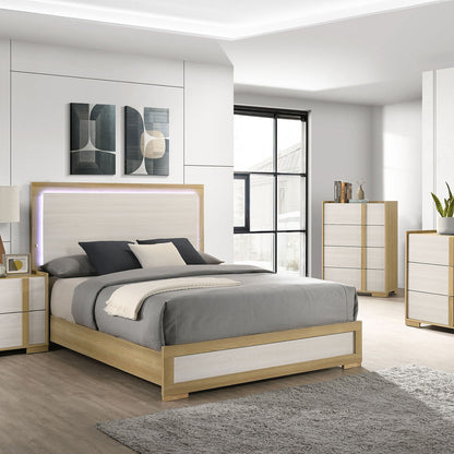 Lincoln - 2 Drawer Nightstand - Natural - The Sleep Loft - Online Mattress Showroom NYC