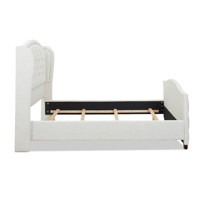 Marcella - Upholstered Shelter Headboard Bed Set - The Sleep Loft - Online Mattress Showroom NYC