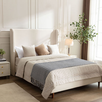 Harper - Tall Headboard Upholstered Bed - The Sleep Loft - Online Mattress Showroom NYC