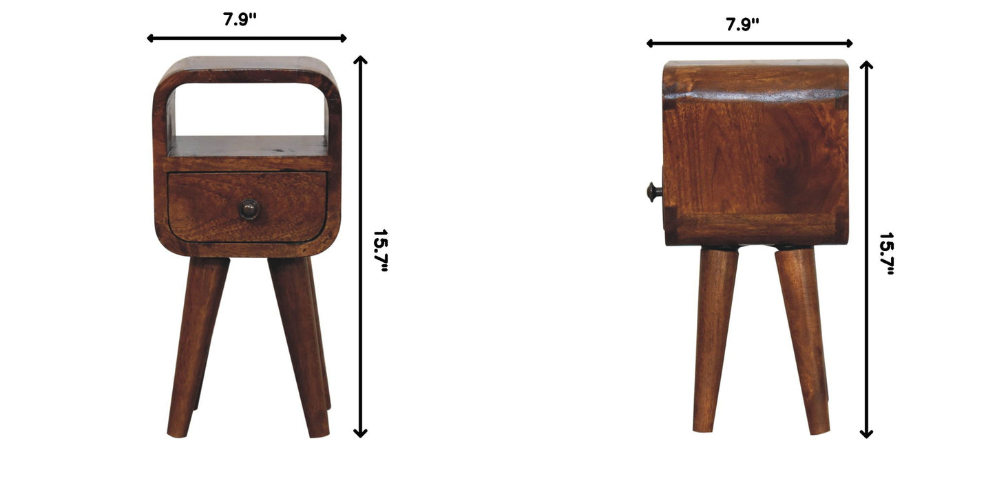 Mini Open Bedside Nightstand - The Sleep Loft - Online Mattress Showroom NYC