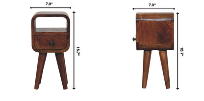 Mini Open Bedside Nightstand - The Sleep Loft - Online Mattress Showroom NYC