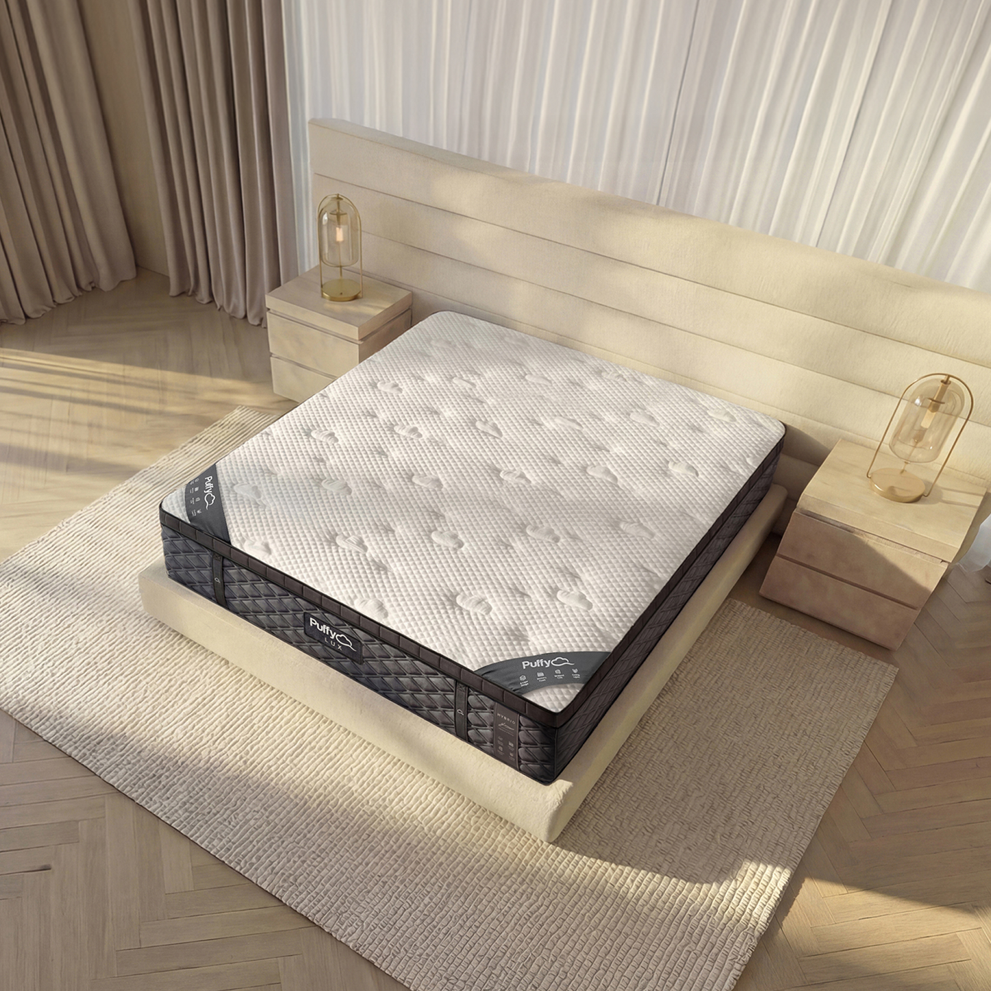 Puffy Lux Hybrid Mattress for Back Pain & Cooling Comfort - The Sleep Loft - Online Mattress Showroom NYC