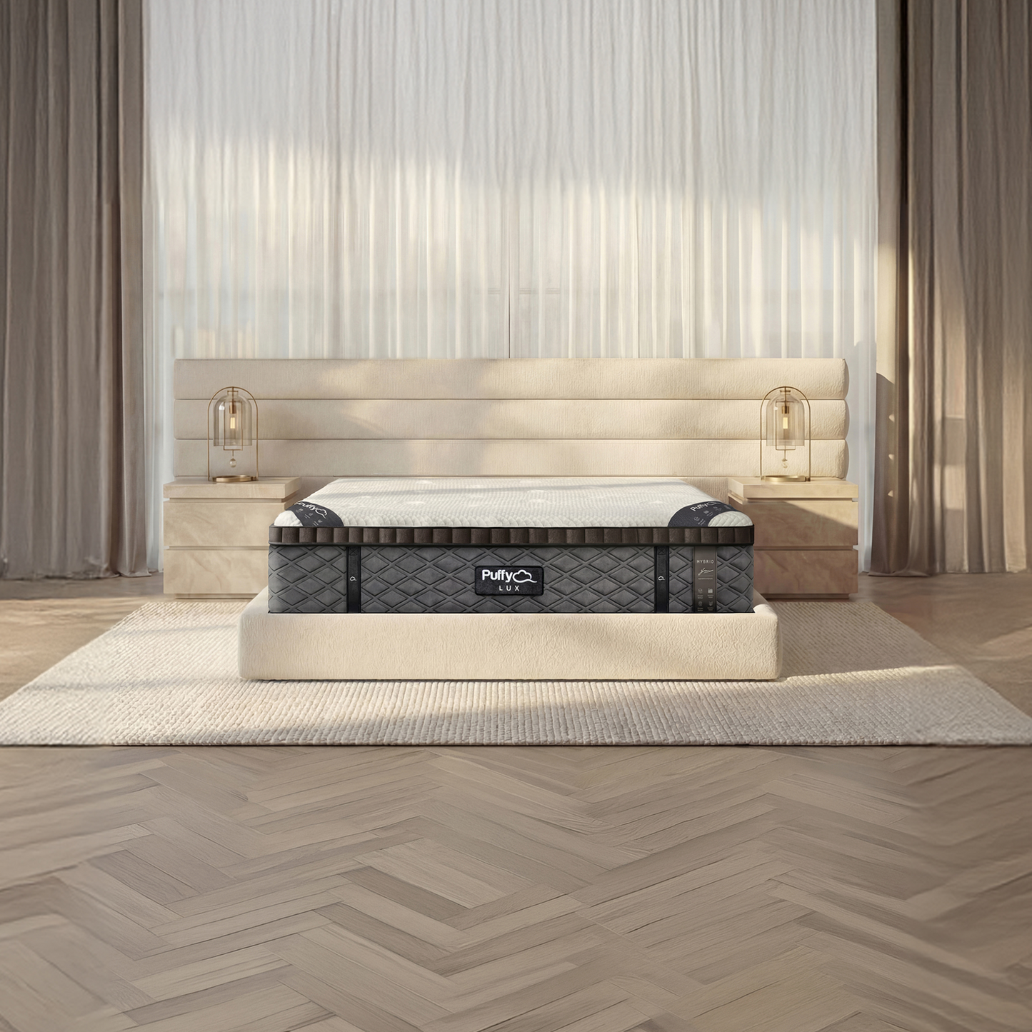 Puffy Lux Hybrid Mattress for Back Pain & Cooling Comfort - The Sleep Loft - Online Mattress Showroom NYC