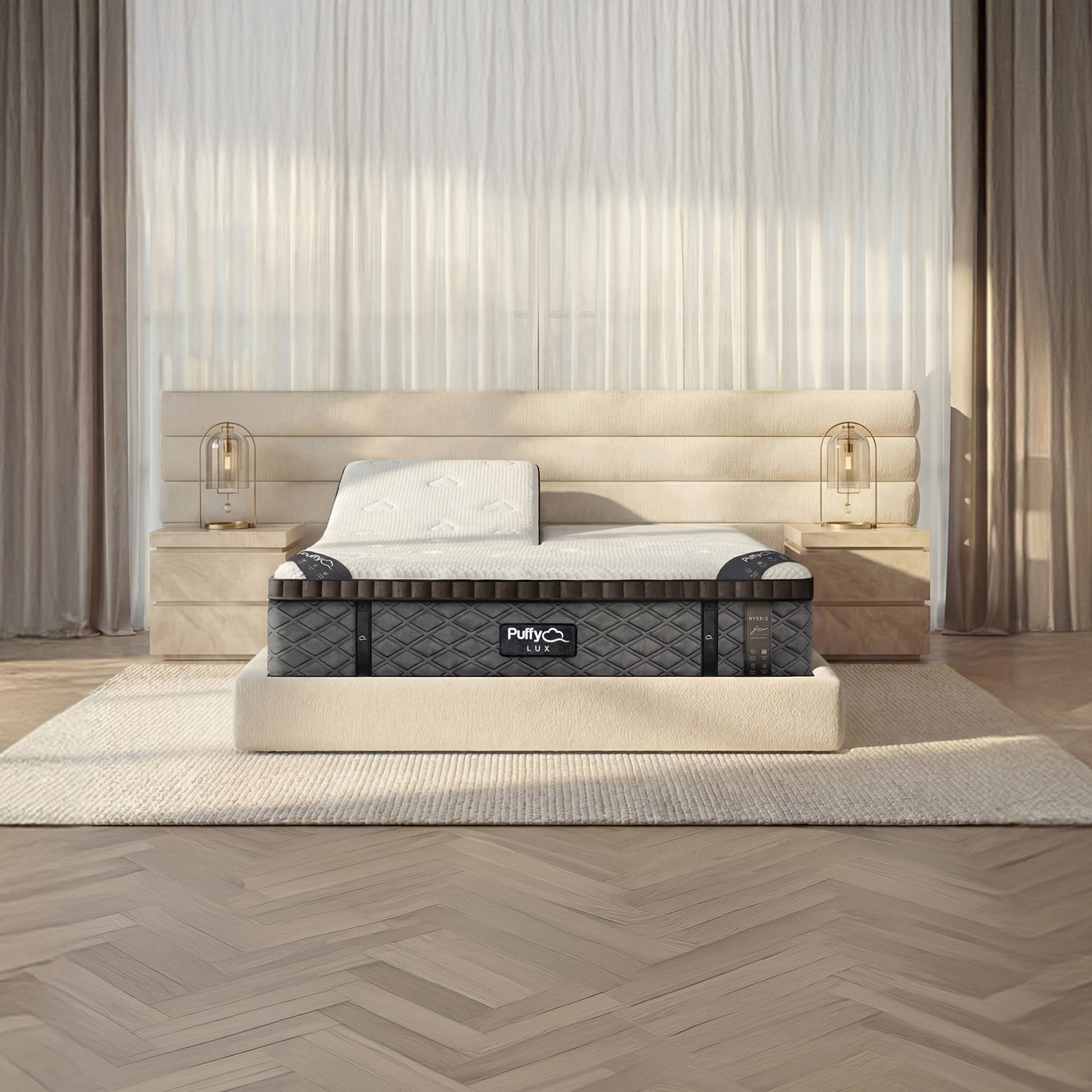 Puffy Lux Hybrid Mattress for Back Pain & Cooling Comfort - The Sleep Loft - Online Mattress Showroom NYC