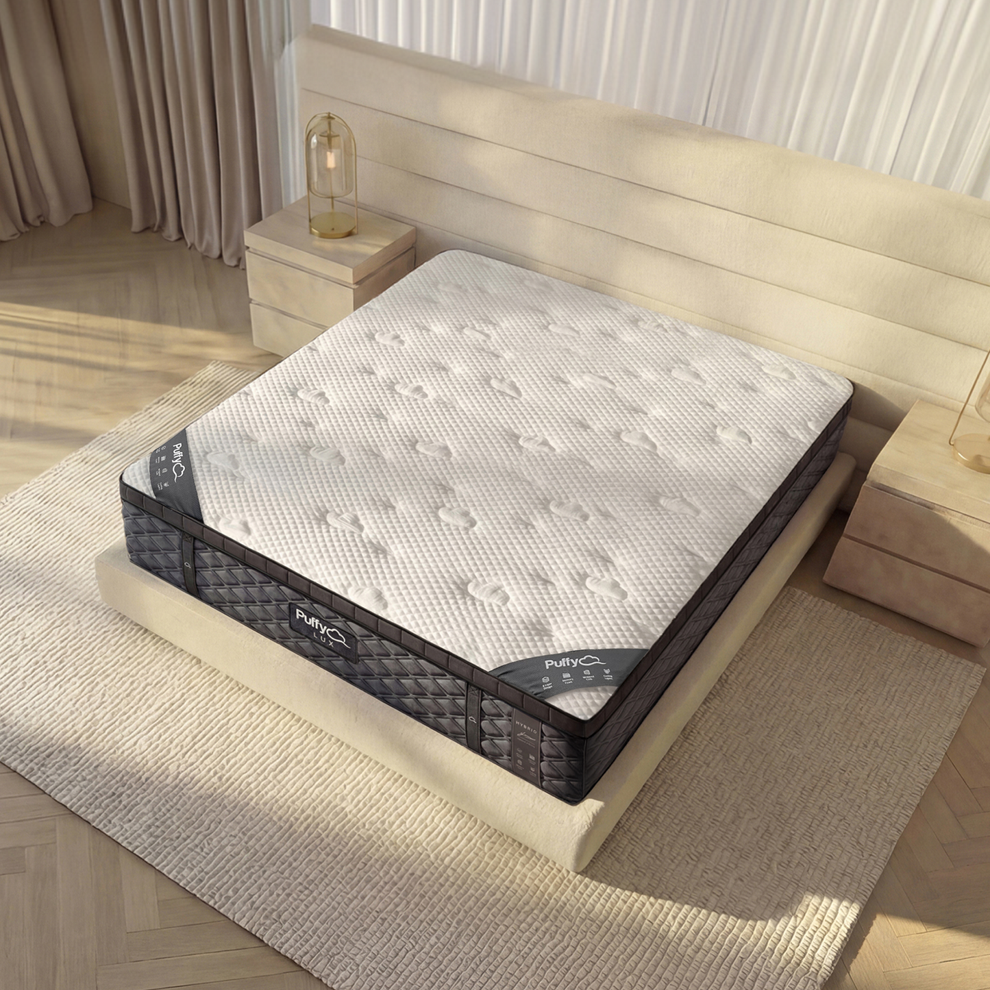 Puffy Lux Hybrid Mattress for Back Pain & Cooling Comfort - The Sleep Loft - Online Mattress Showroom NYC