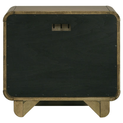 Tully - 2 Drawer Nightstand - Nutmeg Brown - The Sleep Loft - Online Mattress Showroom NYC