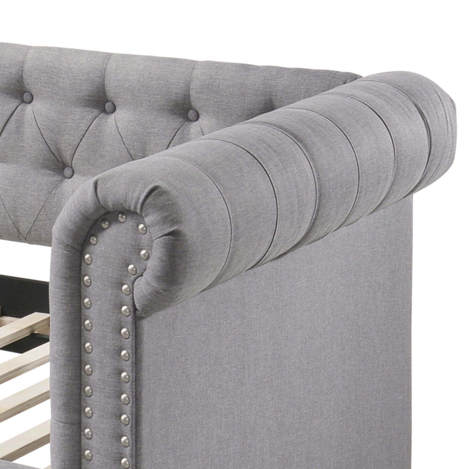 Justice - Twin Daybed With Trundle - Smoke Gray - The Sleep Loft - Online Mattress Showroom NYC