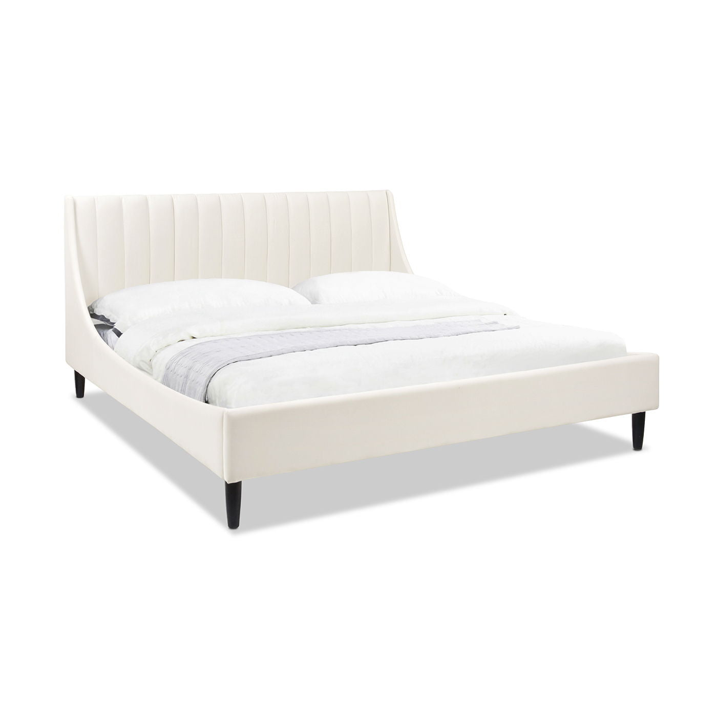 Aspen - Vertical Tufted Modern Headboard Platform Bed Set - The Sleep Loft - Online Mattress Showroom NYC