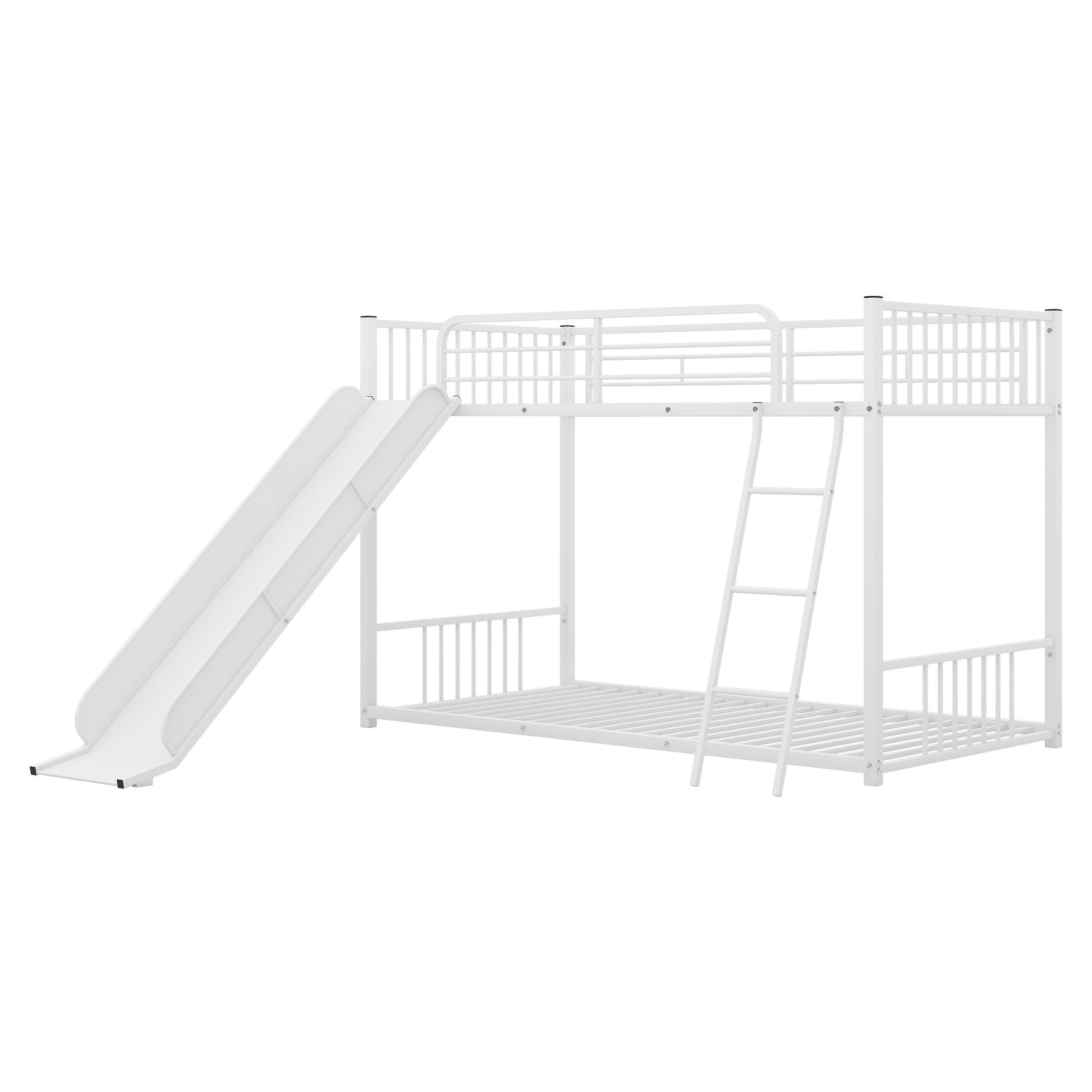 Metal Bunk Bed With Slide, Durable Steel Frame - The Sleep Loft - Online Mattress Showroom NYC