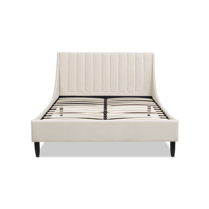 Aspen - Vertical Tufted Modern Headboard Platform Bed Set - The Sleep Loft - Online Mattress Showroom NYC