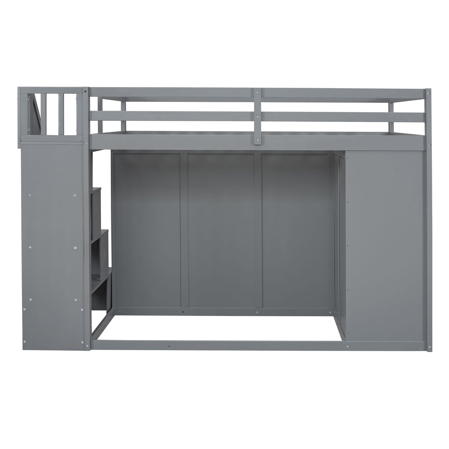 Loft Bed With Built In Wardrobes, Cabinets And Drawers - The Sleep Loft - Online Mattress Showroom NYC