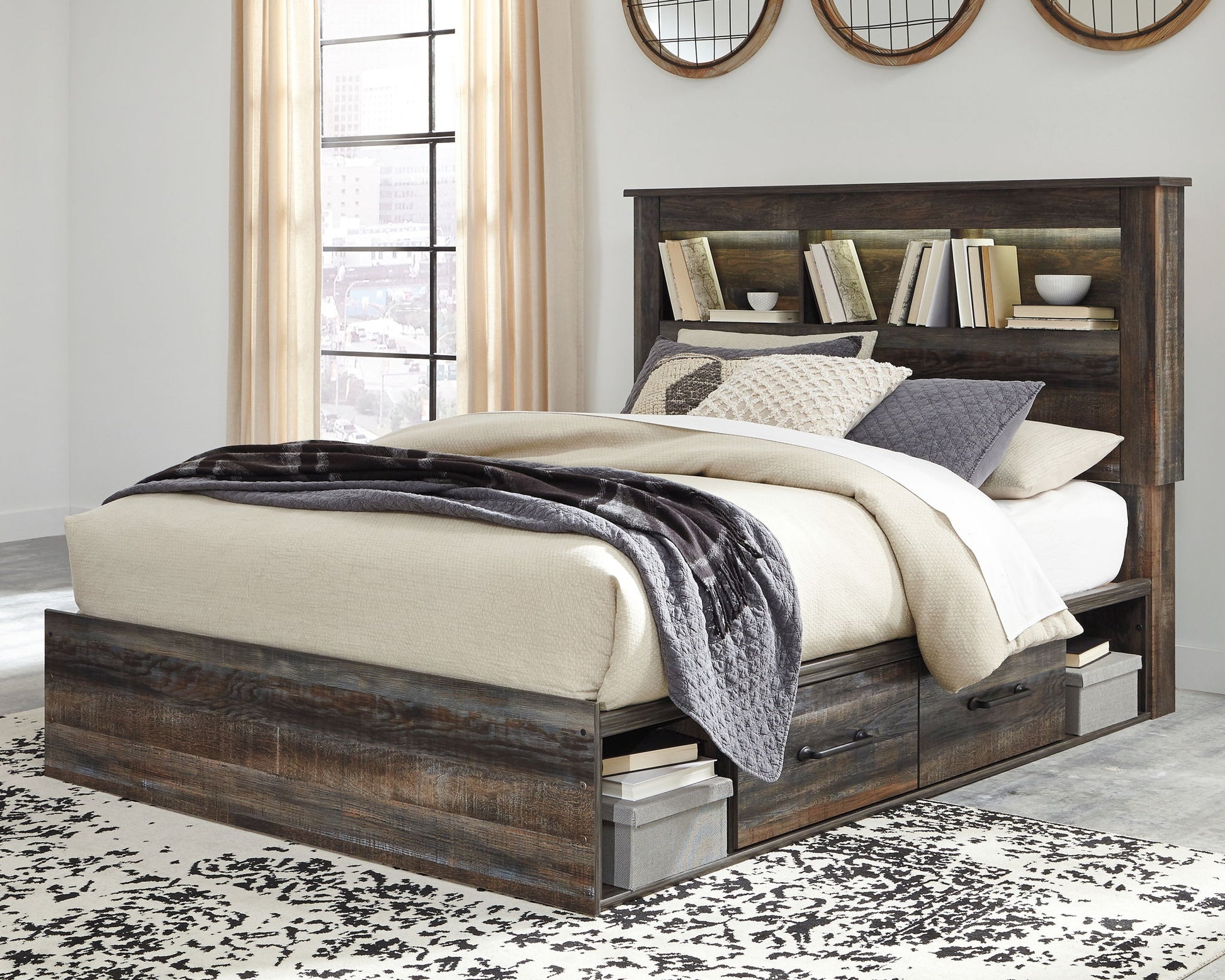 Drystan - Panel Bookcase Bed - The Sleep Loft - Online Mattress Showroom NYC