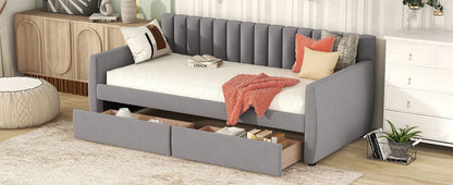 Upholstered Daybed With Slat Support - The Sleep Loft - Online Mattress Showroom NYC