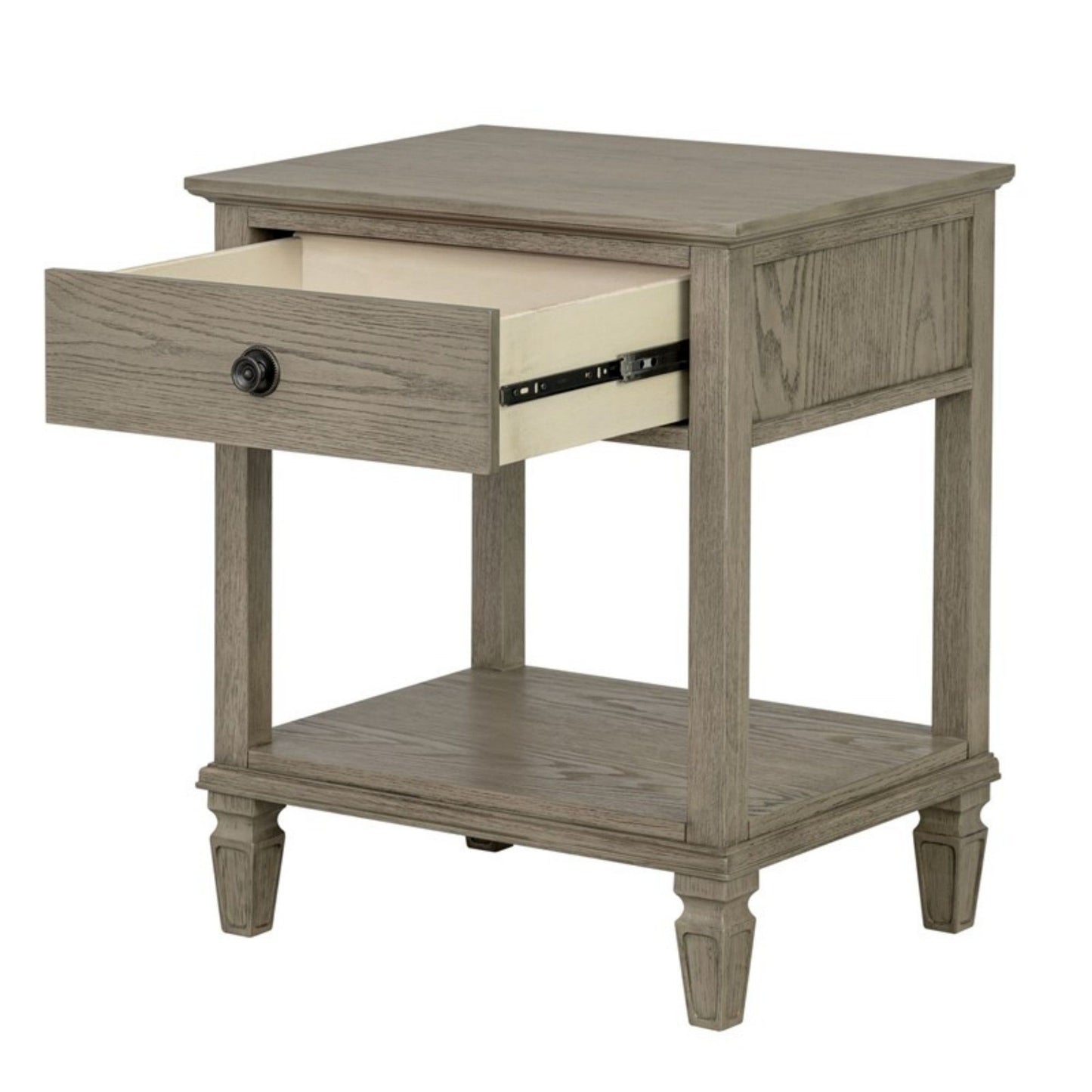 Victoria - Bedside Table With Drawer And Shelf - The Sleep Loft - Online Mattress Showroom NYC