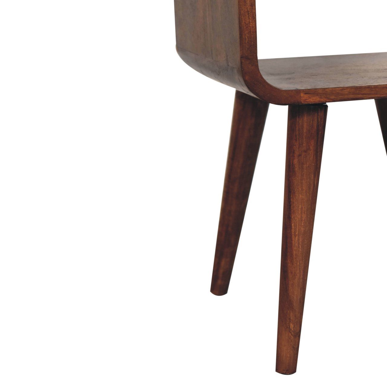 Mini California Curved Nightstand Wth Lower Slot - The Sleep Loft - Online Mattress Showroom NYC
