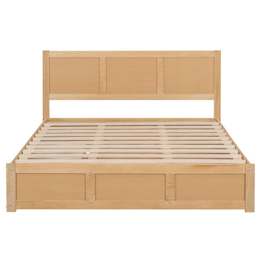 Platform Bed With Underneath Storage And 2 Drawers