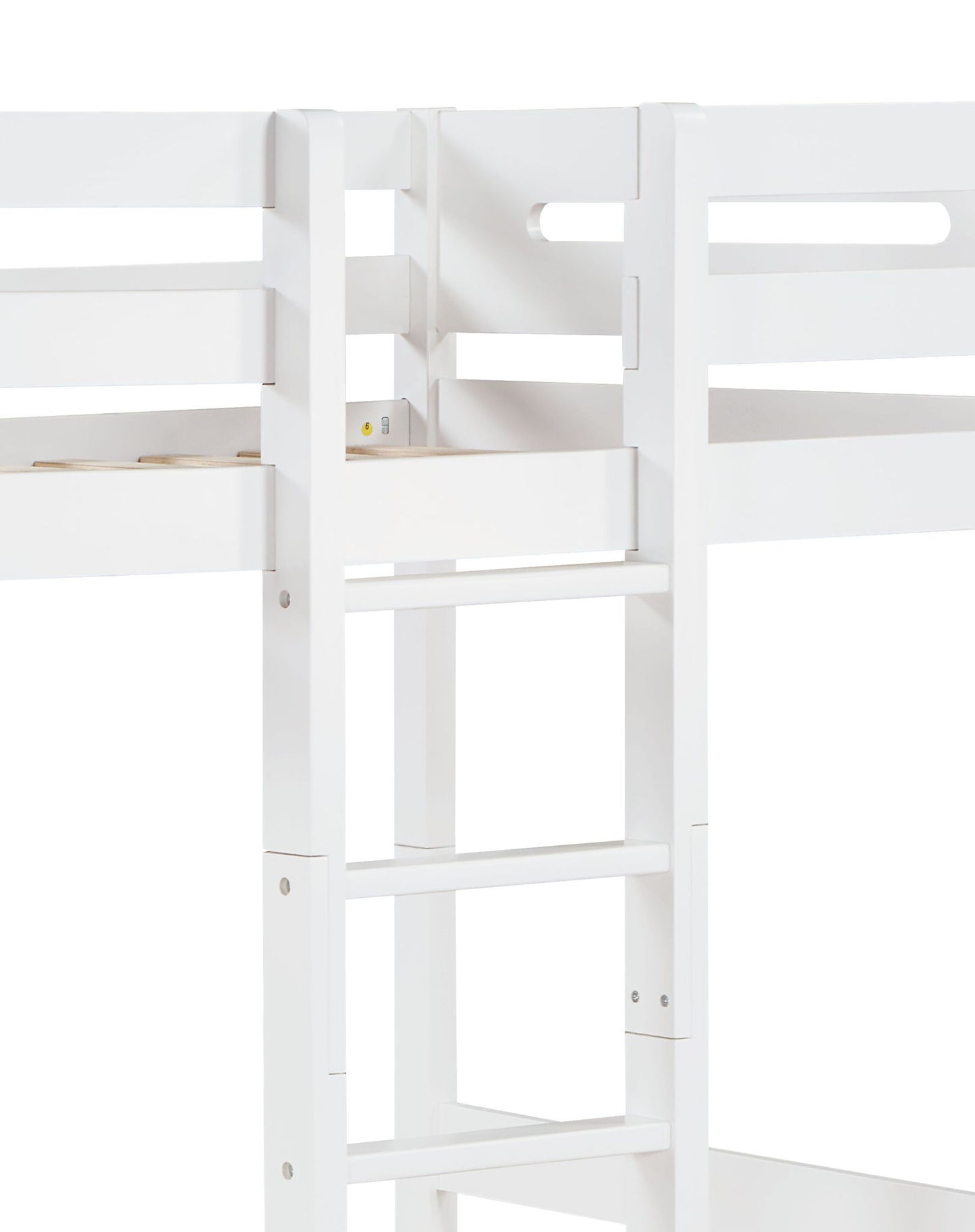 Esin - Twin Twin Bunk Bed - White - The Sleep Loft - Online Mattress Showroom NYC
