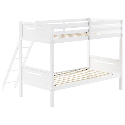 Bunk Bed With Built In Ladder, Safety Guardrails And Angled Access Step - The Sleep Loft - Online Mattress Showroom NYC