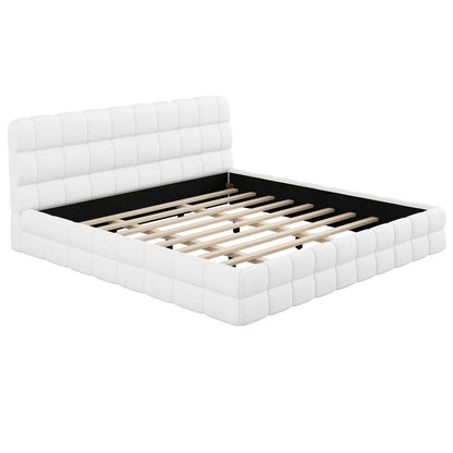 Upholstered Platform Bed With Headboard - The Sleep Loft - Online Mattress Showroom NYC