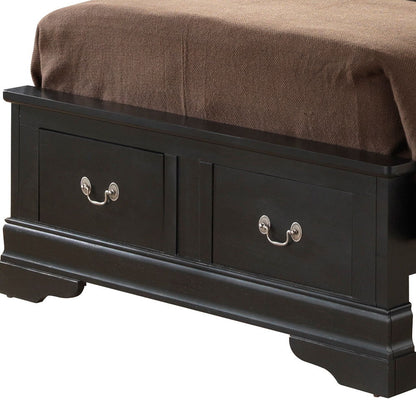 Upholstered Panel Sleigh Bed Design