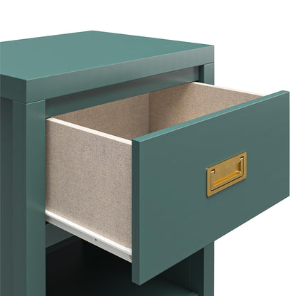 Haven - 1 Drawer Nightstand - Green - The Sleep Loft - Online Mattress Showroom NYC