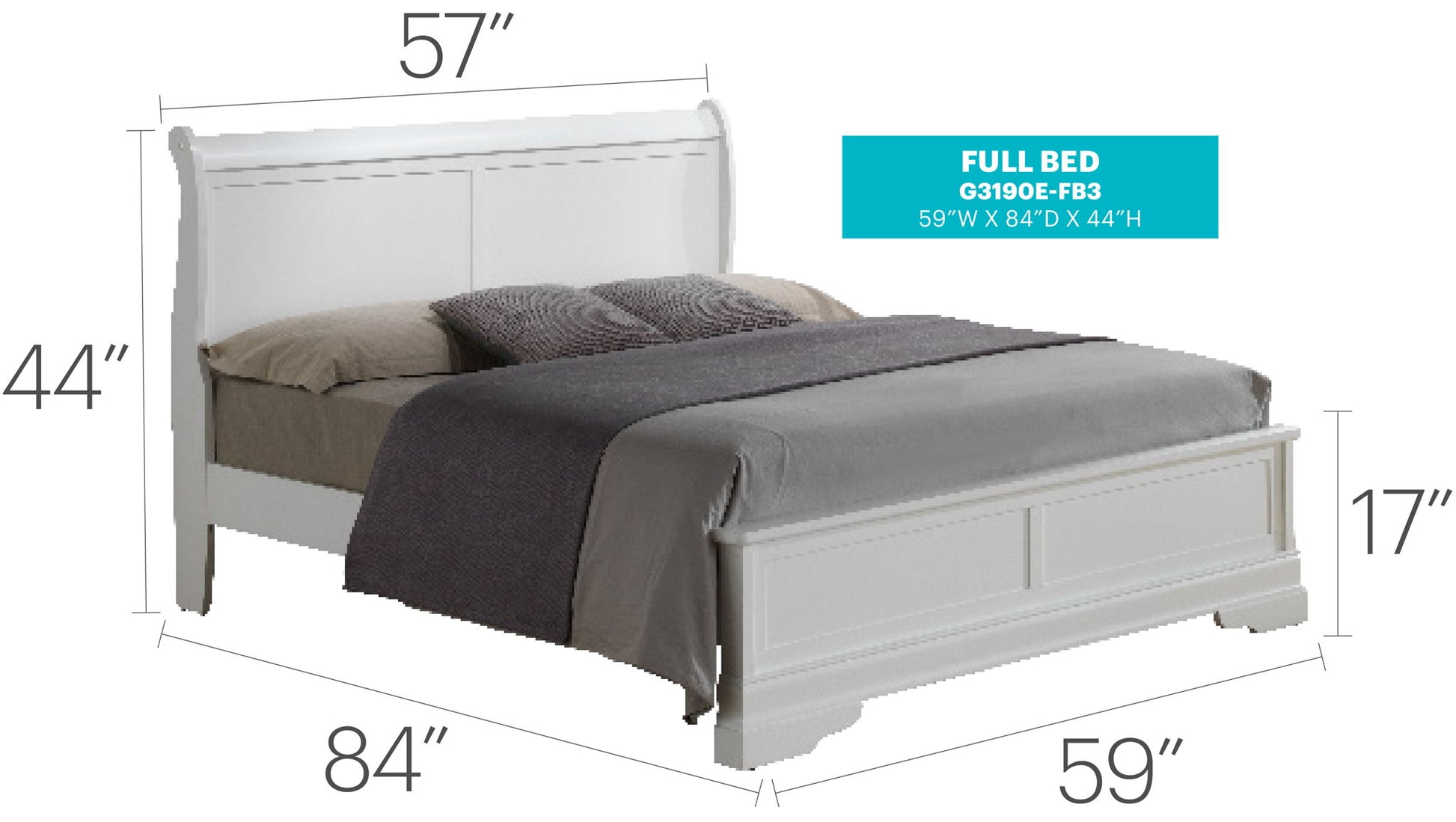 Sleigh Bed With Low Footboard - The Sleep Loft - Online Mattress Showroom NYC