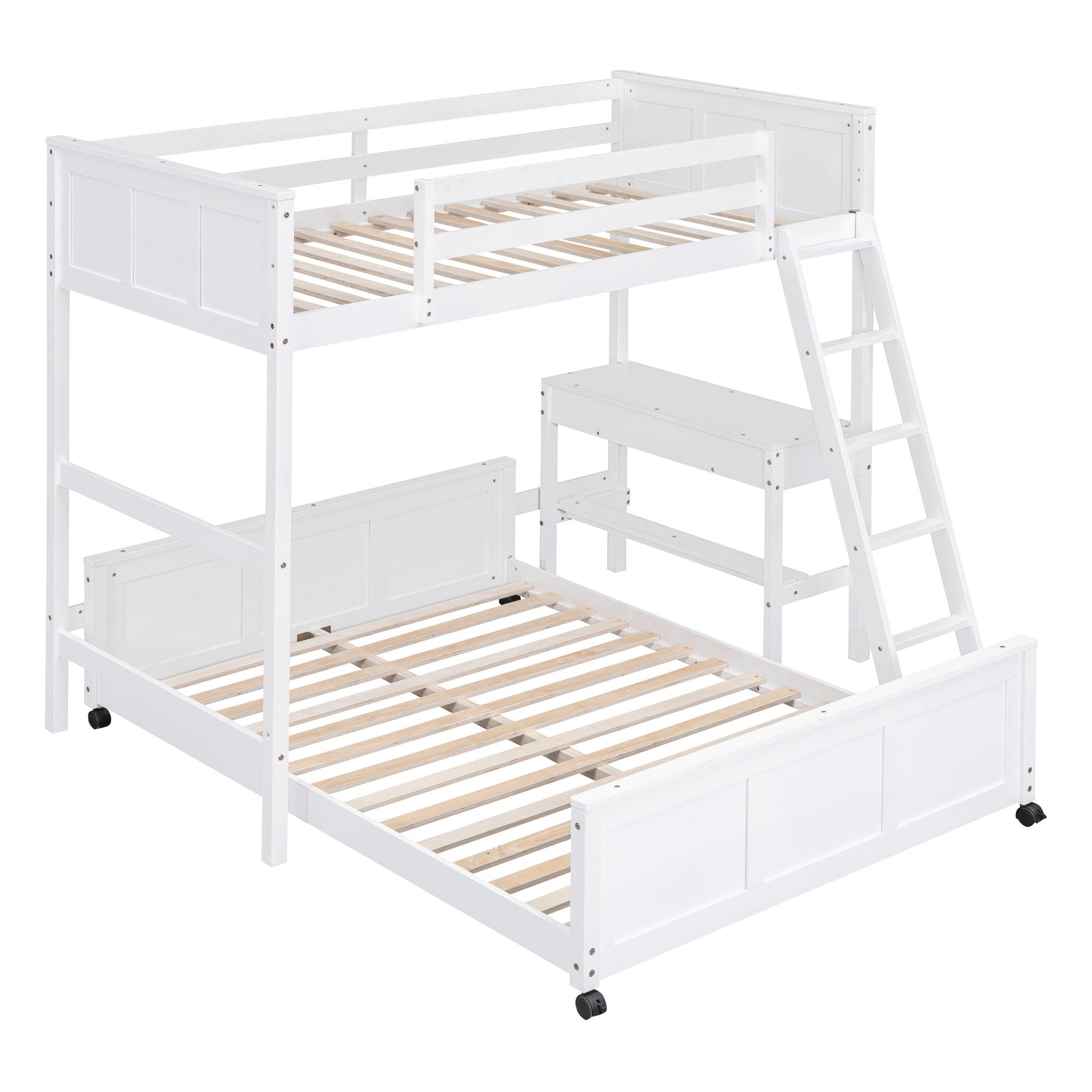 Full Over Full Bunk Bed With Desk - The Sleep Loft - Online Mattress Showroom NYC