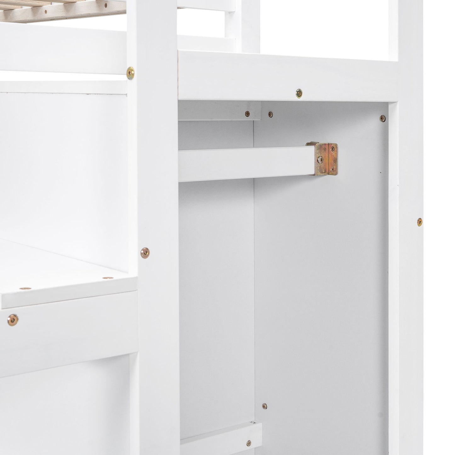 Loft Bed With Built In Storage Wardrobe And Staircase - The Sleep Loft - Online Mattress Showroom NYC