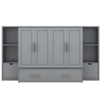 Murphy Bed With Shelves, Drawers And USB Ports - The Sleep Loft - Online Mattress Showroom NYC