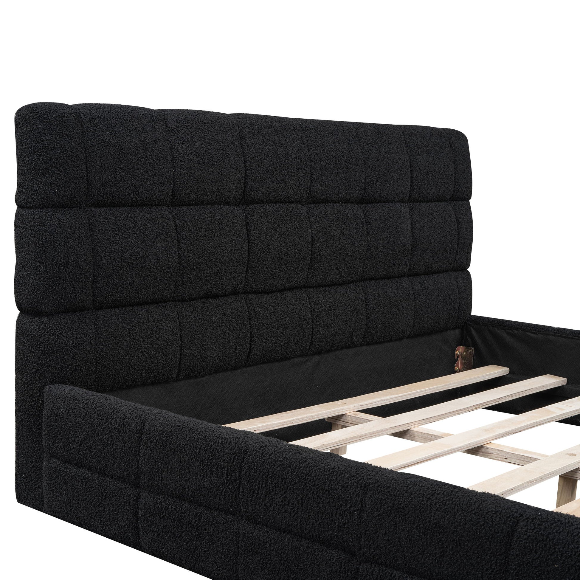 Upholstered Platform Bed With Headboard - The Sleep Loft - Online Mattress Showroom NYC