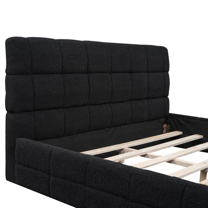 Upholstered Platform Bed With Headboard - The Sleep Loft - Online Mattress Showroom NYC