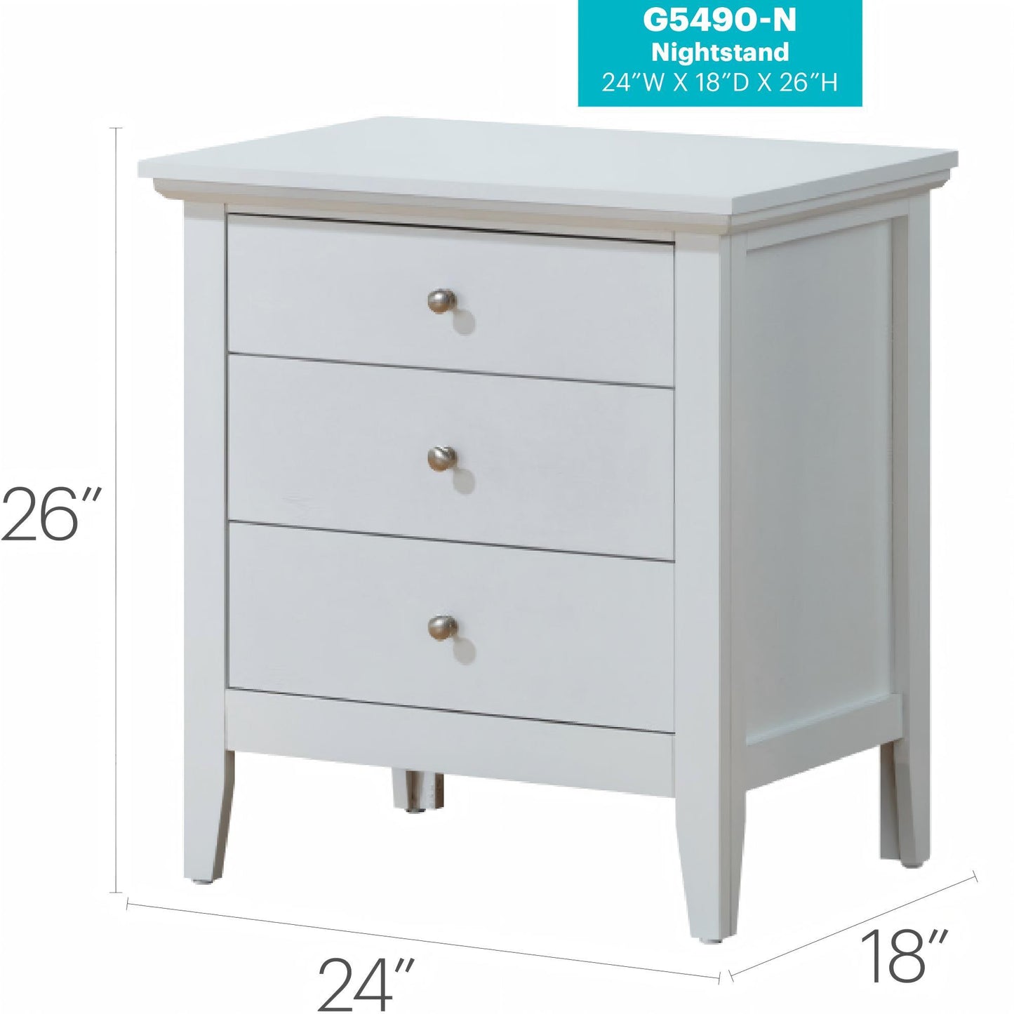 3 Drawer Nightstand & Dove Tailed Drawers - The Sleep Loft - Online Mattress Showroom NYC