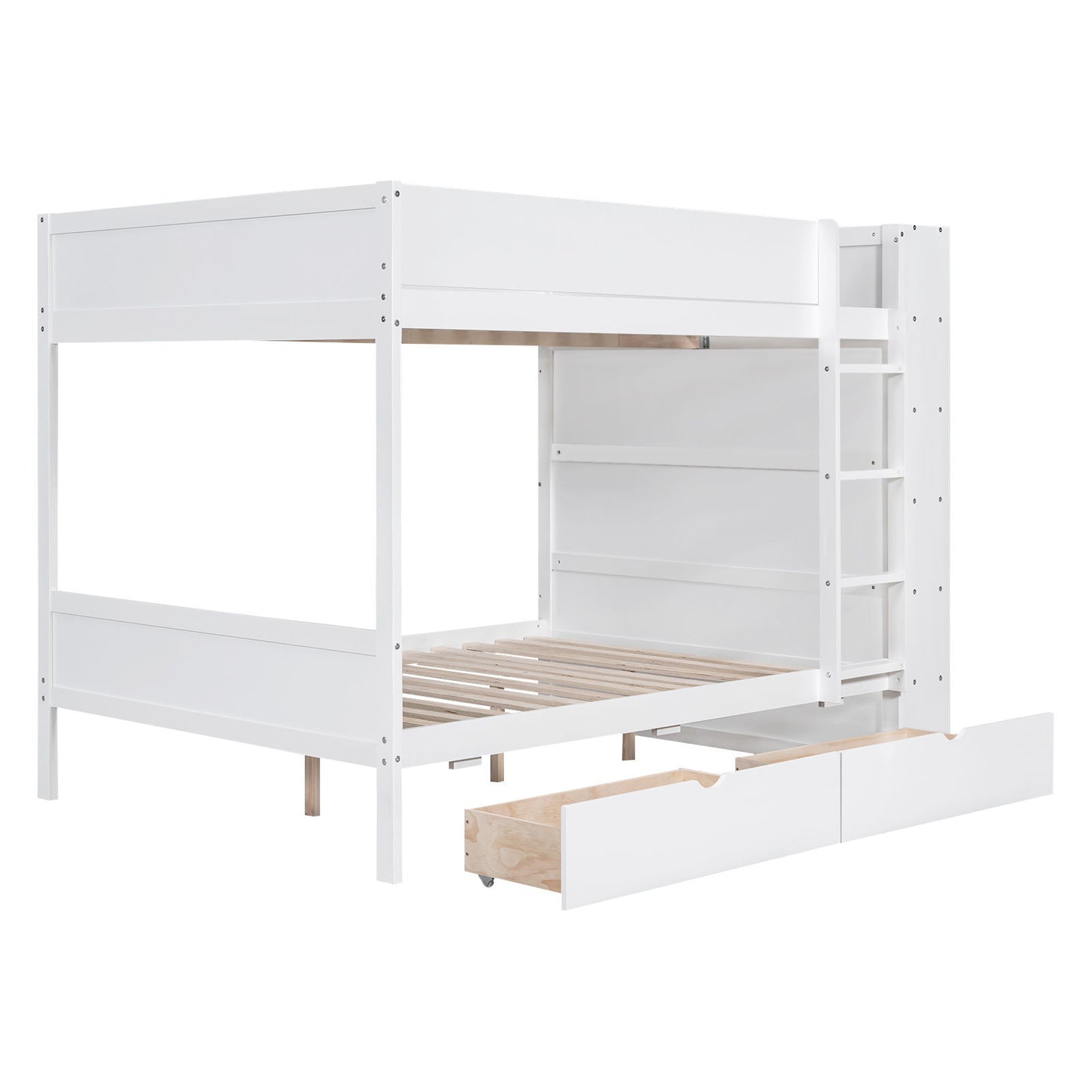 Bunk Bed With 2 Drawers And Multi Layer Cabinet - The Sleep Loft - Online Mattress Showroom NYC