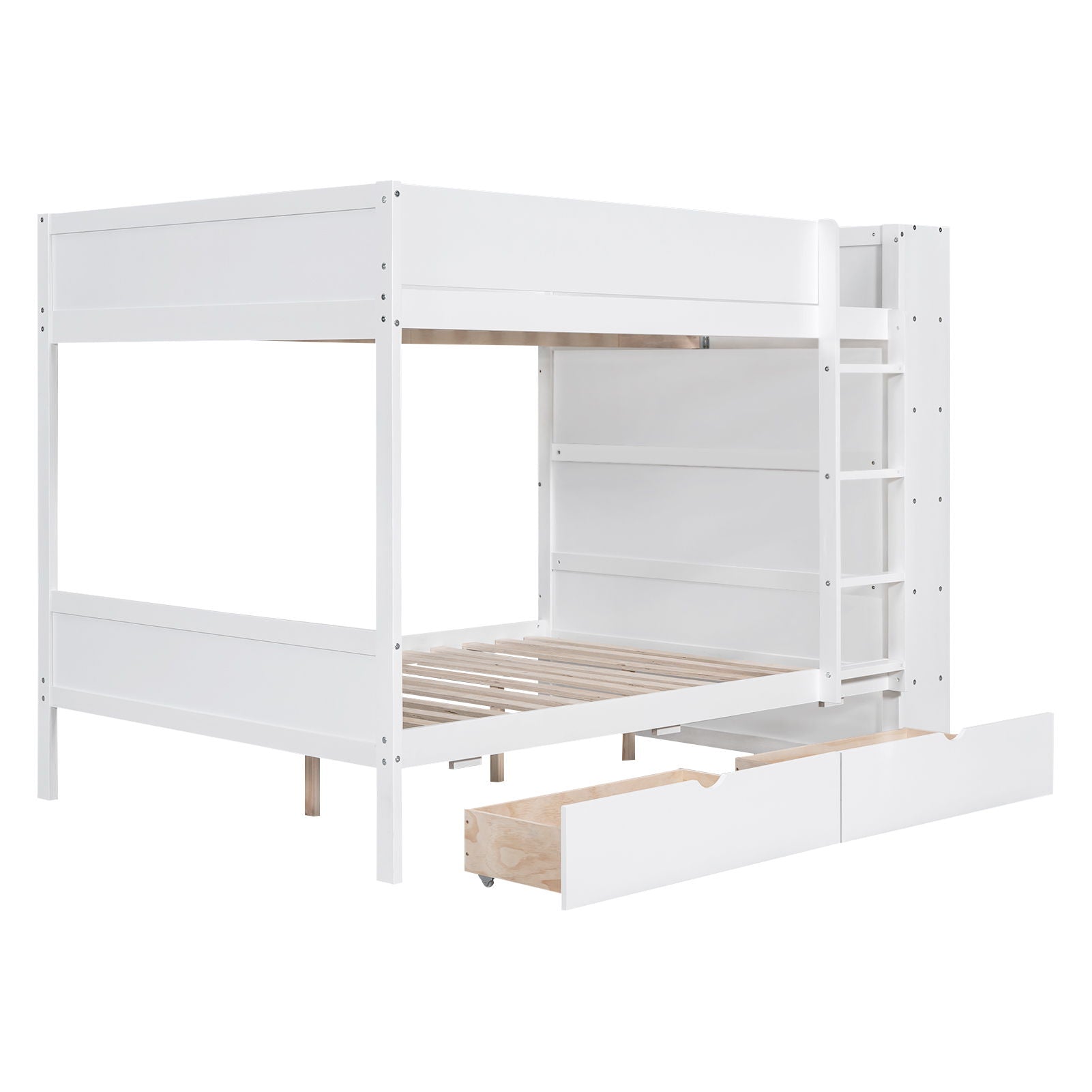 Bunk Bed With 2 Drawers And Multi Layer Cabinet - The Sleep Loft - Online Mattress Showroom NYC