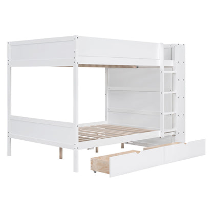Bunk Bed With 2 Drawers And Multi Layer Cabinet - The Sleep Loft - Online Mattress Showroom NYC