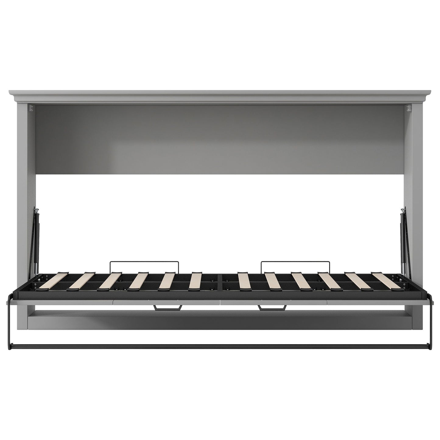 Twin Size Murphy Bed With Cabinet Storage - Gray - The Sleep Loft - Online Mattress Showroom NYC