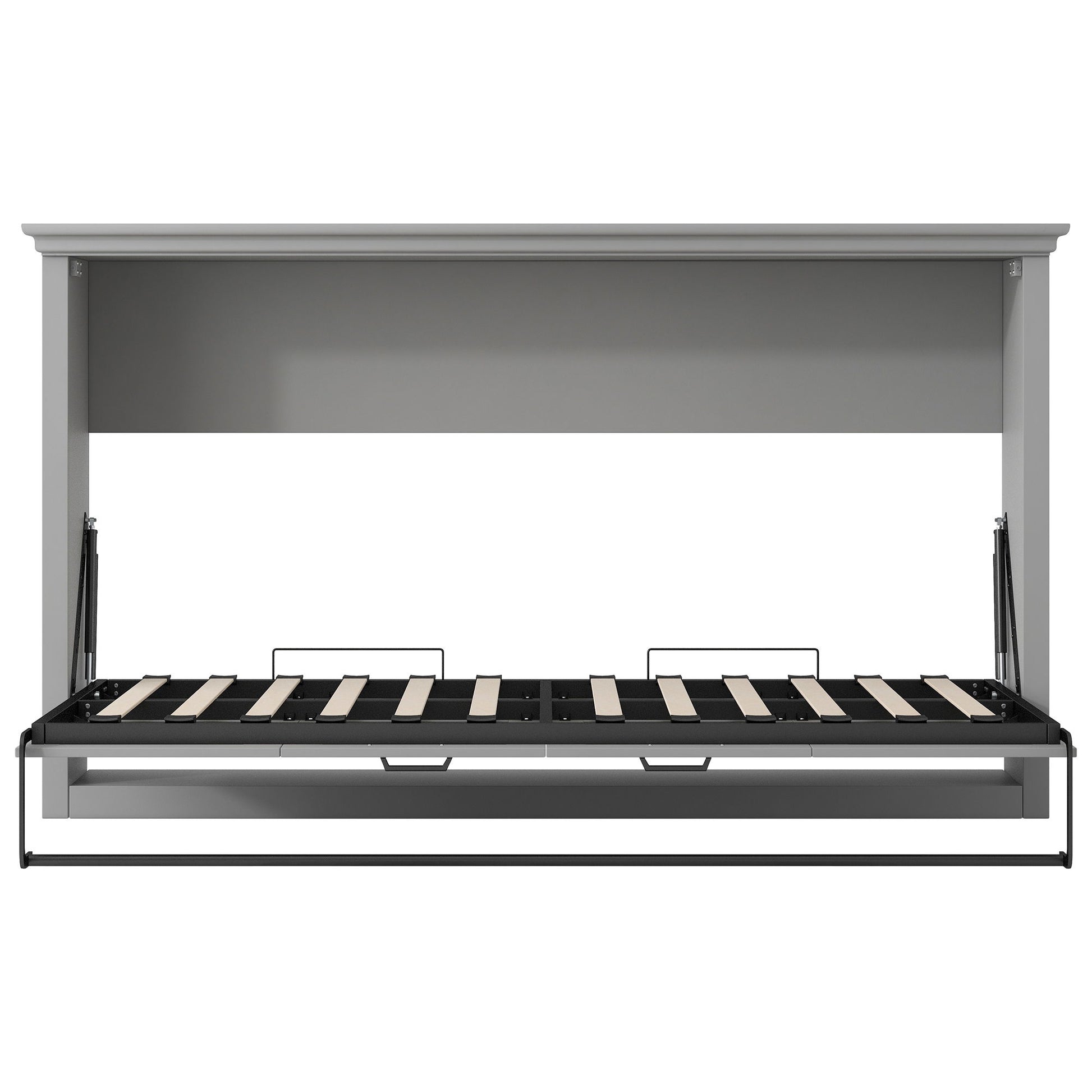 Twin Size Murphy Bed With Cabinet Storage - Gray - The Sleep Loft - Online Mattress Showroom NYC